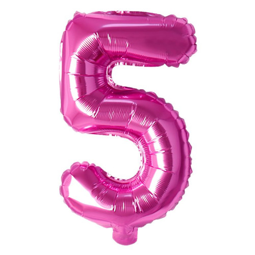 Balon folie cifra pink 40 cm